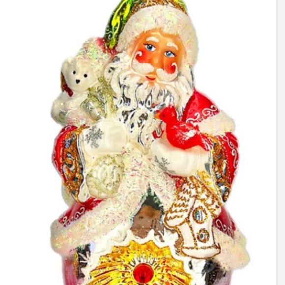 Heartfully Yours By Radko PAPA CLAUS Santa Glass Christmas Limited Edition - Picture 5 of 5
